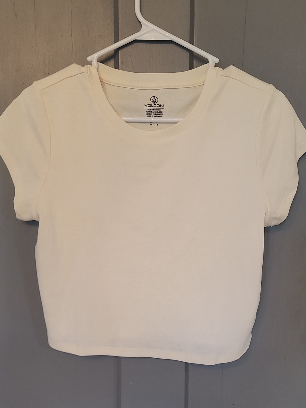 Volcom Women's Cream Short Sleeve Crewneck Tee